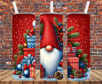 Christmas Gnome - Tumbler Wrap - Sublimation Transfers