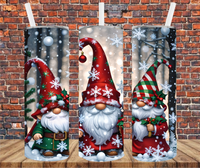 Christmas Gnome - Tumbler Wrap - Sublimation Transfer