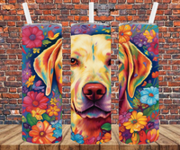 Golden Retriever - Tumbler Wrap - Sublimation Transfers