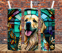 Golden Retriever - Tumbler Wrap Sublimation Transfers