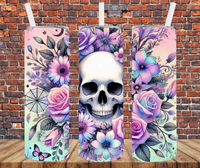 Gothic Skull - Tumbler Wrap - Sublimation Transfers