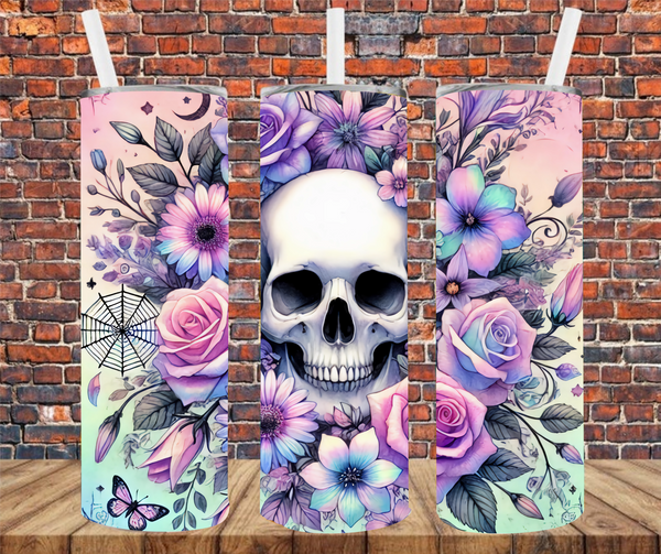 Gothic Skull - Tumbler Wrap - Sublimation Transfers