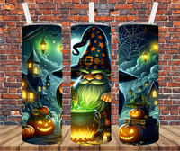 Gnome Witch - Tumbler Wrap - Sublimation Transfers