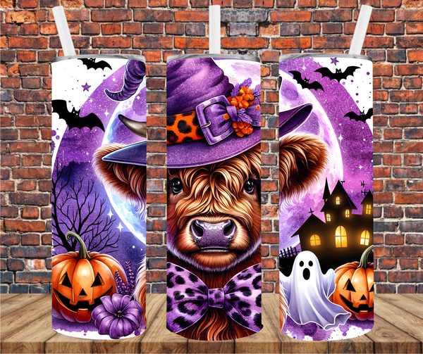 Halloween Cow - Tumbler Wrap - Sublimation Transfers