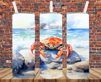 Crab - Tumbler Wrap - Sublimation Transfers