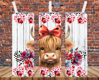 Shaggy Cow - Tumbler Wrap - Sublimation Transfers