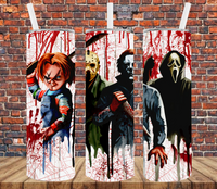 Horror - Tumbler Wrap - Sublimation Transfers