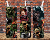 Horror Cards - Tumbler Wrap - Sublimation Transfers