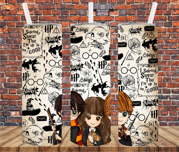 Character Wizard - Tumbler Wrap - Sublimation Transfers