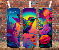 Hummingbird - Tumbler Wrap - Sublimation Transfers