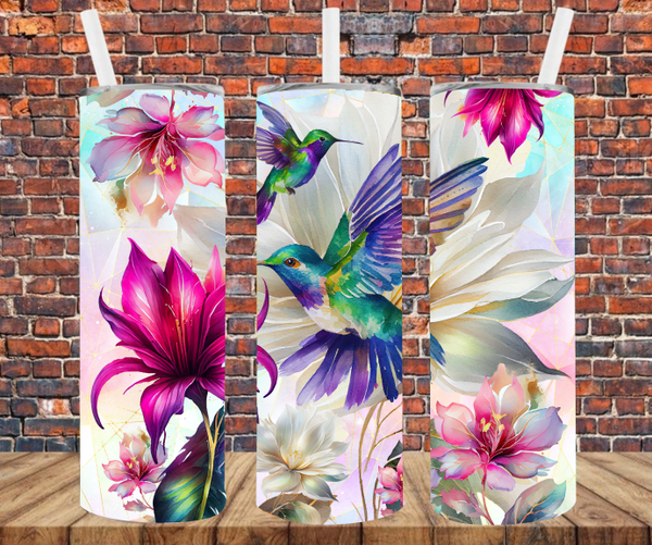 Hummingbird - Tumbler Wrap - Sublimation Transfers