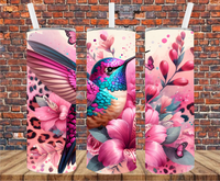 Hummingbird - Tumbler Wrap - Sublimation Transfers