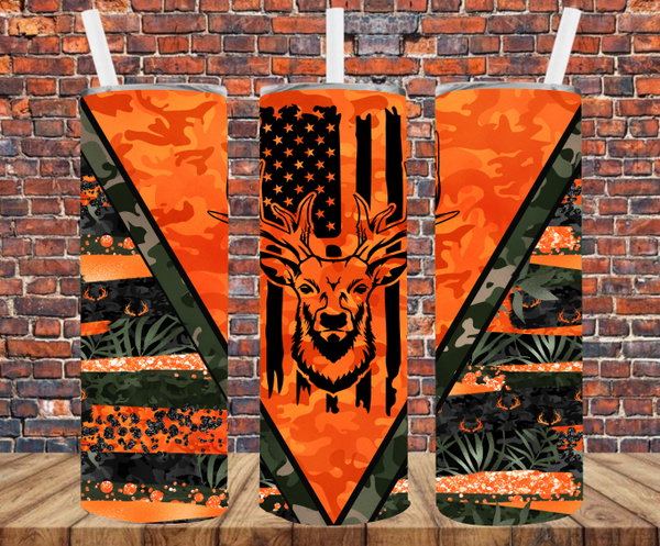 Deer Hunting - Tumbler Wrap - Sublimation Transfers