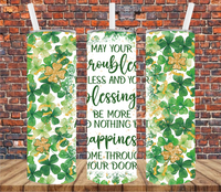 Irish Prayer - Tumbler Wrap - Sublimation Transfers