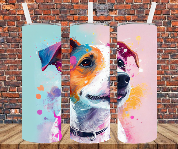 Jack Russell - Tumbler Wrap - Sublimation Transfers