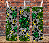 Clovers & Leopard - Tumbler Wrap Sublimation Transfers