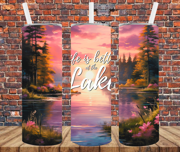 Lake Life - Tumbler Wrap - Sublimation Transfers