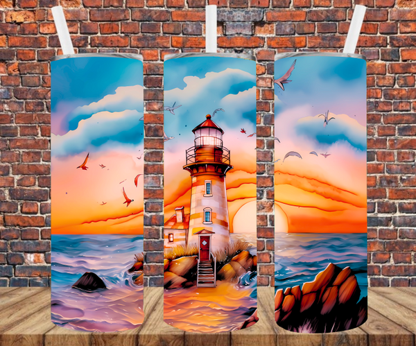 Lighthouse - Tumbler Wrap Sublimation Transfers