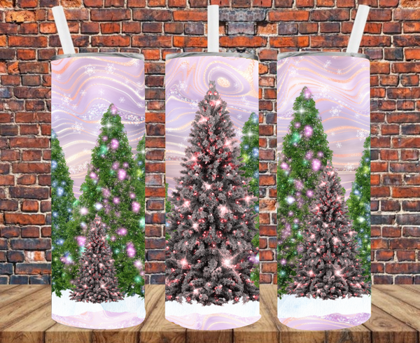 Christmas Trees - Tumbler Wrap - Sublimation Transfers