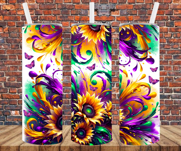 Mardi Gras - Tumbler Wrap - Sublimation Transfers