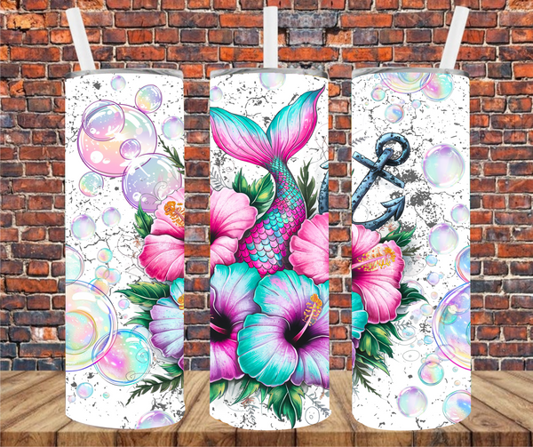 Mermaid Tail - Tumbler Wrap - Sublimation Transfers