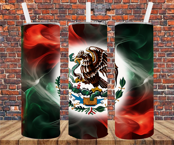 Mexico Flag - Tumbler Wrap - Sublimation Transfers