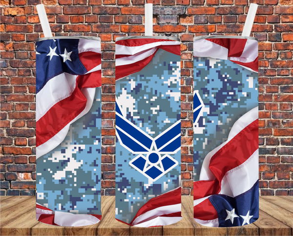 Military - Tumbler Wrap - Sublimation Transfers