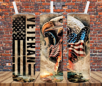 Veteran - Tumbler Wrap - Sublimation Transfers