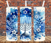 Hanukkah - Tumbler Wrap - Sublimation Transfer