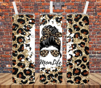 Leopard Mom Life - Tumbler Wrap Sublimation Transfers