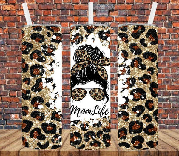 Leopard Mom Life - Tumbler Wrap Sublimation Transfers