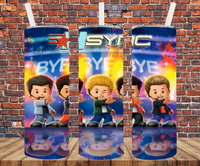 Cartoon Boy Band - Tumbler Wrap - Sublimation Transfers