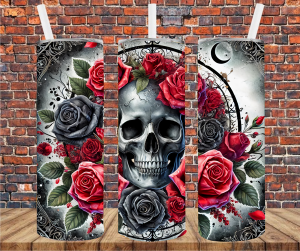 Mystical Skull - Tumbler Wrap - Sublimation Transfers