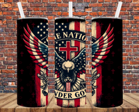 One Nation Under God - Tumbler Wrap - Sublimation Transfers