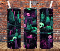 Neon Graveyard - Tumbler Wrap - Sublimation Transfers