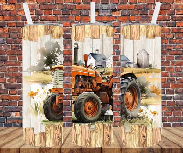 Farming Tractor - Tumbler Wrap - Sublimation Transfers