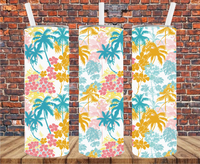 Beach Pattern - Tumbler Wrap - Sublimation Transfers