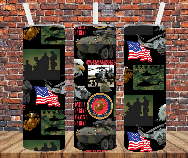 Military - Tumbler Wrap Sublimation Transfers