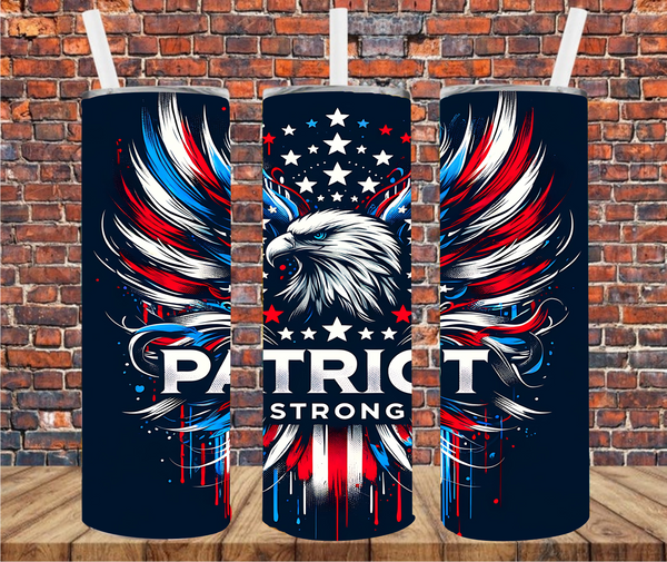 Patriot Strong - Tumbler Wrap Sublimation Transfers