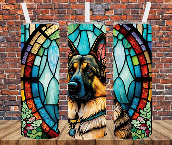 German Shepherd - Tumbler Wrap Sublimation Transfers