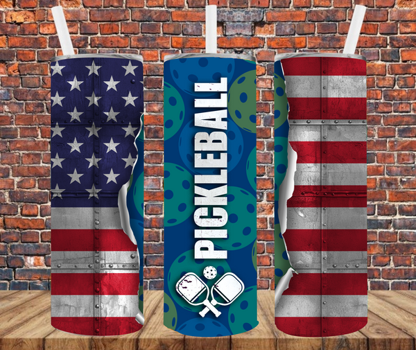 Pickleball - Tumbler Wrap - Sublimation Transfers