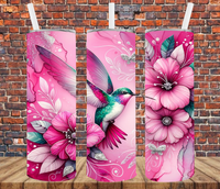 Hummingbird - Tumbler Wrap - Sublimation Transfers