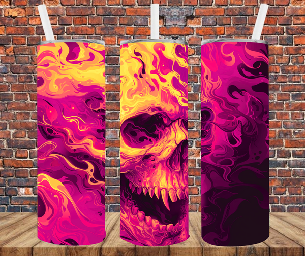 Liquid Skull - Tumbler Wrap - Sublimation Transfers