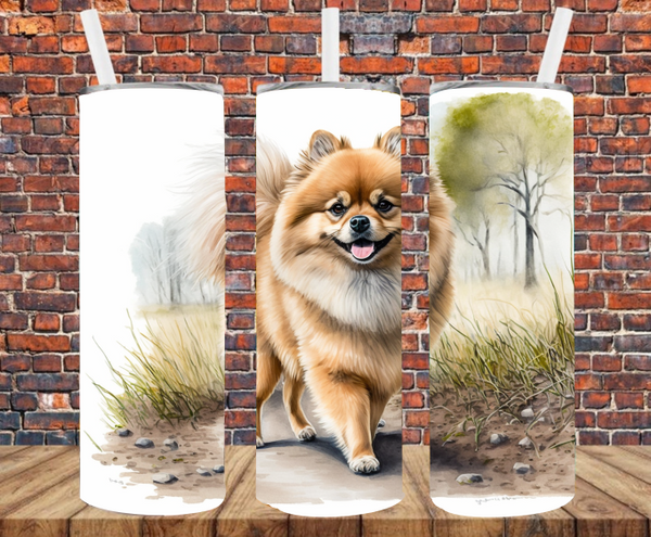 Pomeranian - Tumbler Wrap - Sublimation Transfers