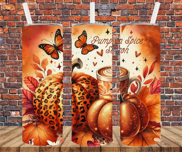 Pumpkin Spice Season - Tumbler Wrap Sublimation Transfers