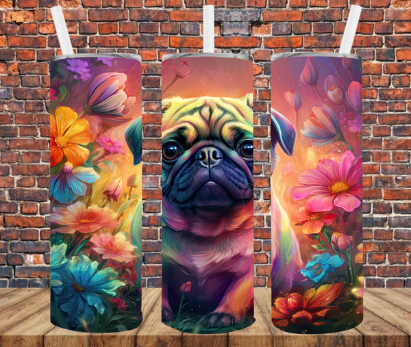 Pug - Tumbler Wrap Sublimation Transfers