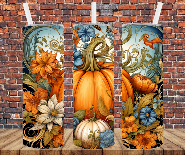 Fall Pumpkin - Tumbler Wrap - Sublimation Transfers