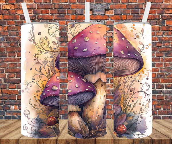 Mushrooms - Tumbler Wrap - Sublimation Transfers