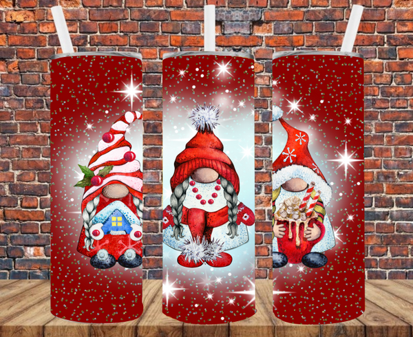 Christmas Gnomes - Tumbler Wrap - Sublimation Transfers