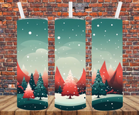 Retro Christmas - Tumbler Wrap - Sublimation Transfers